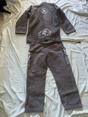 Hayabusa GI A4 Pearl Weave Jiu Jitsu Grappling Karate Grey Set
