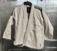 Jiu Jitsu Gi Set Heavyweight Jacket 60” Cuff To Cuff Pants 40×27 Mended Size A1