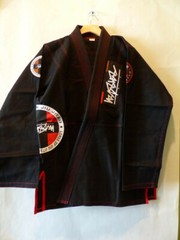 LORDZ OF JIU JITSU WORLD FAMOUS BRAZILIAN TWO PIECE SET BLACK SIZE LARGE