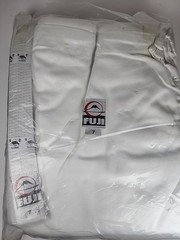New Fuji Sports Mens Womens Single Weave Judo Gi Kimono – White Size 7