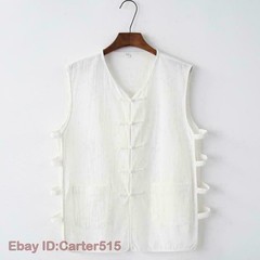 Chinese Kung Fu Tai Chi Vest Sleeveless Garment Martial Arts Wingchun Uniform