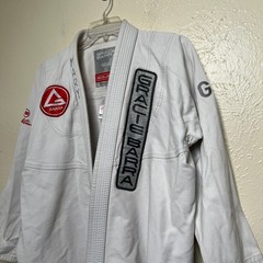 Gracie Barra Gi Top Unisex A3 White Jiu Jitsu BJJ Kimono Uniform