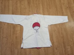 BJJ Gi Men White A2L Jacket A1H Pants | Uchiha Naruto | Great Condition