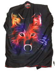 Summo Lone Wolf Premium JIU-JITSU GI TopOnly A1 Black Purple Embroidery Preowned