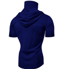 New Mens Ninja shirts Kung Fu Hooded Uniform Martial Arts Tai Chi Tops T-shirt