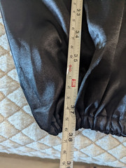 Satin Uniform, tai chi kung fu wing chun, top pants belt, black, long sleeve