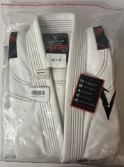 Vector Men’s BJJ Gi with Bonus White Belt Ripstop Pants for Brazilian Jiu Jitsu