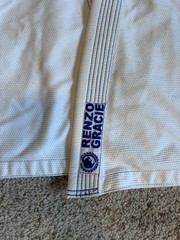 Renzo Gracie size A1 White and Blue Brazilian Jiu-Jitsu Gi with pants