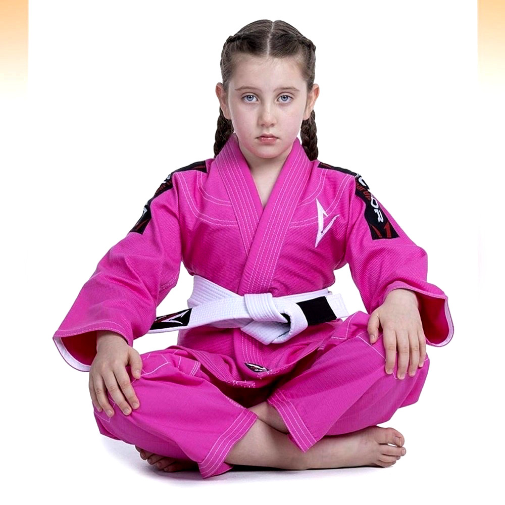 NEW Vector Sports Atilla Series K4 PINK Youth Jiu Jitsu Gi (3) Piece Uniform