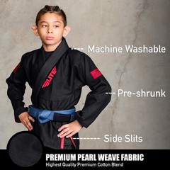 Elite Sports IBJJF Ultra Light BJJ Brazilian Jiu Jitsu Gi for Kids with Presh…