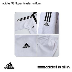 Adidas New 3S Super Master Uniform/TaeKwonDo Uniform/ITF Style/HAPKIDO Uniform
