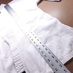 KI International Karate GI Jacket Top Unisex 4 White Heavyweight Cotton KR-98