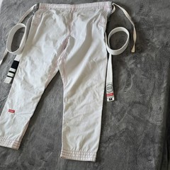 GRACIE BARRA JIU JITSU Gi Pants Adult SIZE A0 White Equipe Edition