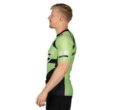 Fuji Vision MMA BJJ Jiu Jitsu ShortSleeve ShortSleeve SS Rashguard – Green