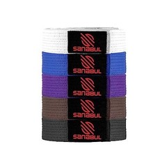 Brazilian Jiu Jitsu Belt IBJJF Approved Cotton Adult Sleeve Bar Stripes BJJ