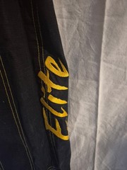 Elite Brazilian Jiu-Jitsu Set Color Black/ Yellow Gorpcore Grunge Sport