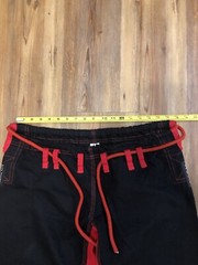 Global Martial Top And Pants Combo Mens Size A1 Black Jiu Jitsu Embroidery Adult
