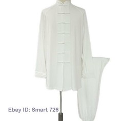 Women Men Tang Kung Fu Suit Outfits Silk Martial Arts Uniform Yoga Tai Chi Sets