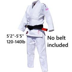 Gi Uniform Fuji IBJJF White & Pink 5’2″-5’5″ 120-140lb Womens M(W1) Jui-Jitsu