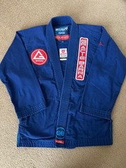 GRACIE BARRA Jiu Jitsu Equipe GB Ripstop GI BLUE Kids Unisex Size Y5