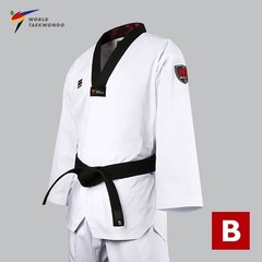 MOOTO BS 5 WT Taekwondo Standard Uniform Black Neck | Adult & Kids TKD Dobok