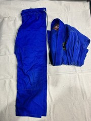 Break Point BJJ Gi Blue A2 Adult Jiu Jitsu Kimono w/ Pants Like Water Patch