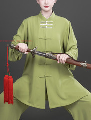 Unisex Cotton blend Kung Fu Tai Chi Uniform Martial Arts Clothes Traditional Set