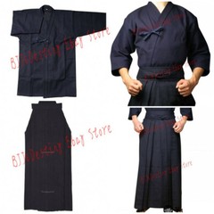 Japan Kendo Laido Aikido Hapkido Hakama Martial Arts Uniform Kimono Dobok Blue