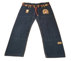 31Fifty Pacific Crew Jit Jitsu Ripstop Pants Adult A00 Black MMA Sz 40 X 25 Guc