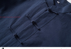 Men Chinese Traditional Linen Cotton Tai Chi Kung Fu Uniform buckle Shirt+pants
