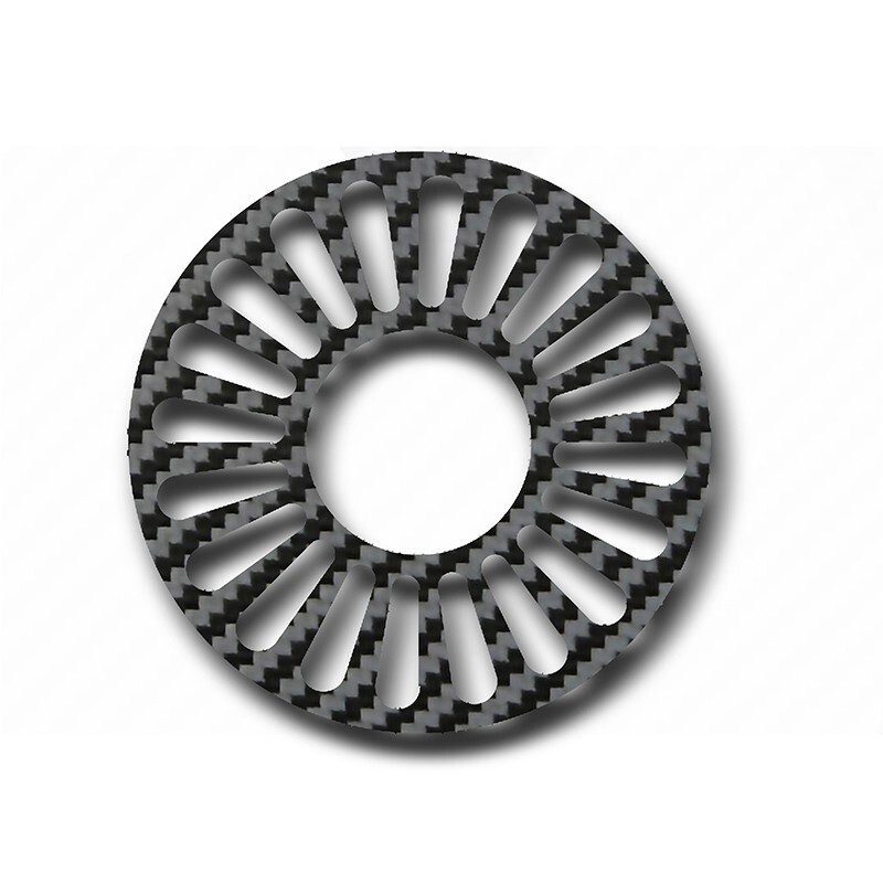 Carbon TSUBA for kendo shinai with 20 chrysanthemums pebles