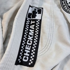 Breakpoint BJJ Gi Jacket A3 White Checkmat Brazilian Jiu Jitsu Top