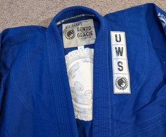 Fuji x Renzo Gracie New York City Jiu Jitsu BJJ Blue GI Jacket Top Adult A1