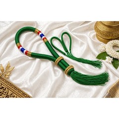 Mongkol Muay Thai Headband Prajiat Premium Color Green Armbands Boxing Tradition