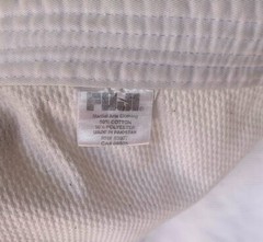 Fuji Gi Top Jacket Pants Belt Kimono Adult Sz A1 White Judo BJJ MMA Heavyweight