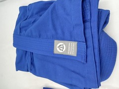 Symmetry Jiu-Jitsu Academy Gi Uniform Boys M3 Blue BJJ Training 380 GSM New