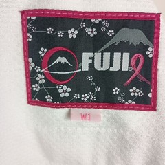Fuji Champion Kimono W1 Jiu-Jitsu Gi Jacket Embroidered Cherry Blossom Cancer