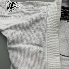 Vulkan Jiujitsu Kids Youth GI Size M1 White Made In Brazil Uniform