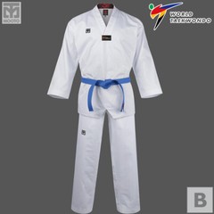 MOOTO BS4.5/BS5 Uniform/TaeKwonDo TKD WT Dobok/BS4.5 White-Neck Beginner Dobok