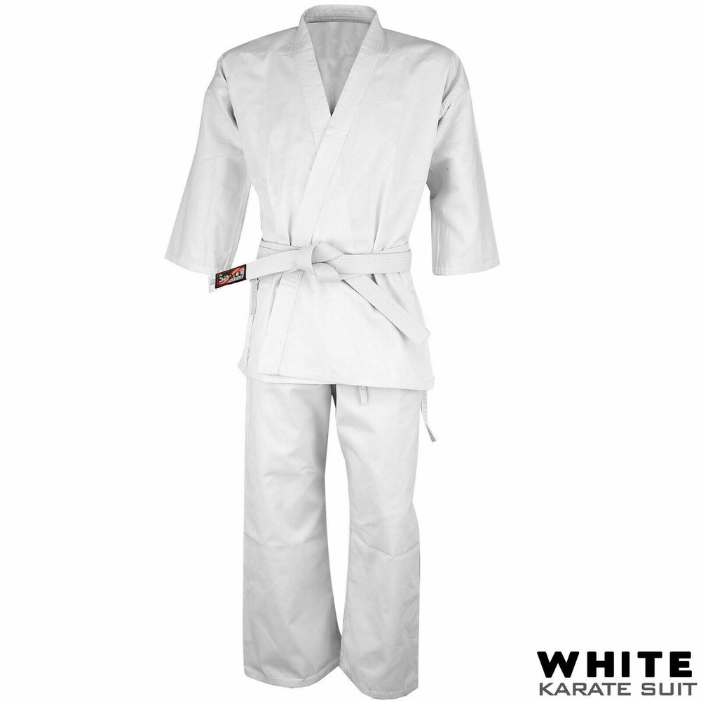 Kids Karate Uniform and adults karate gi martial arts free belt bJJ judo new
