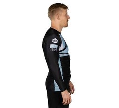 Fuji Mount MMA BJJ Jiu-Jitsu LongSleeve Long Sleeve LS Rashguard – Light Blue
