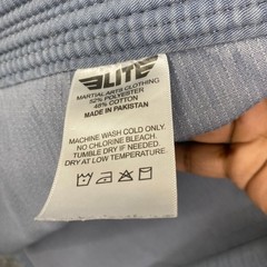 Elite Sports Kids BJJ Gi Jacket Light Blue Gray Martial Arts Uniform Size C2
