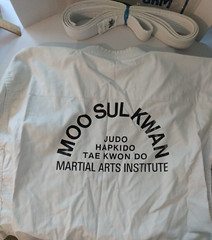Taekwondo Karate Uniform Vintage Bear Brand Top/Pants/Belt Martial Arts Size 5