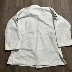 Gracie Jiu-Jitsu Gi Size A3 3/160 White Pearl Weave Cotton BJJ Jacket Belt