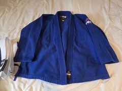Fuji Blue Jiu Jitsu Gi Set A2H Pants Top Belt Clean Set