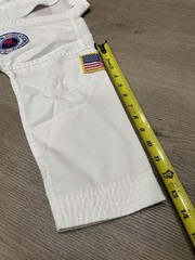 US West Coast Taekwondo Uniform Dobok Kids Size 130 White Martial Arts Set