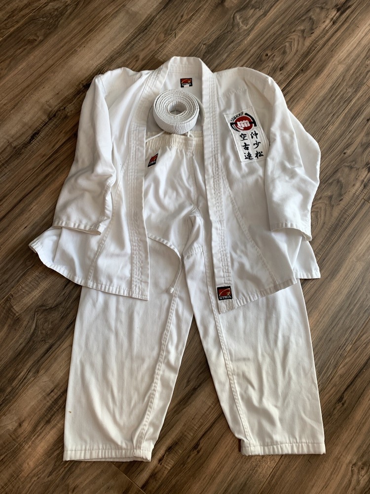 GTMA Jiu Jitsu Gi Double Weave White Kids Size 2/160
