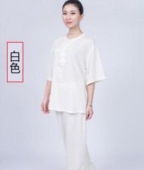 Summer Women Cotton Tai chi Uniform Kung fu Suit Martial arts Wing Chun Clothes