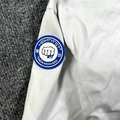 Mighty Fist Taekwondo Federation Uniform Unisex 150 White Jiu-Jitsu Martial Arts