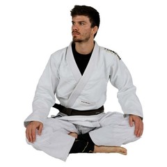 White BJJ Gi | Premium Custom Brazilian Jiu Jitsu Kimono | 450 GSM Pearl Weave